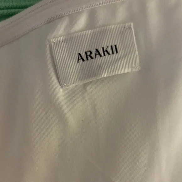 Arakii White pleated maxi dress with split detail xs - Picture 5 of 6